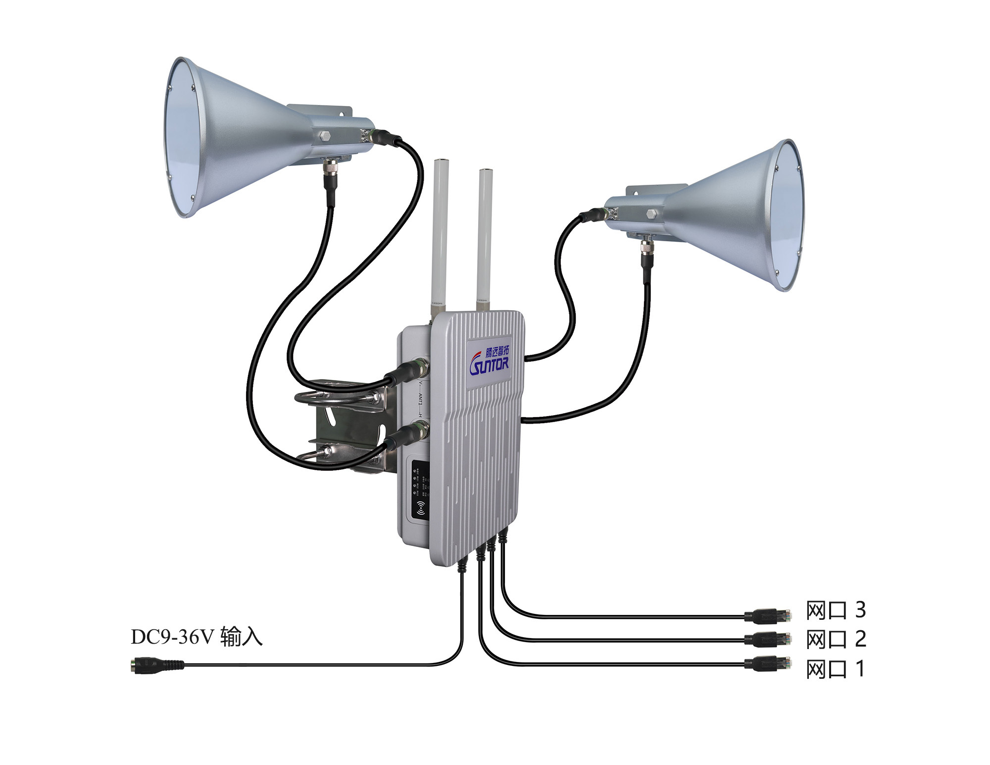 ST5824BS无线网桥接线