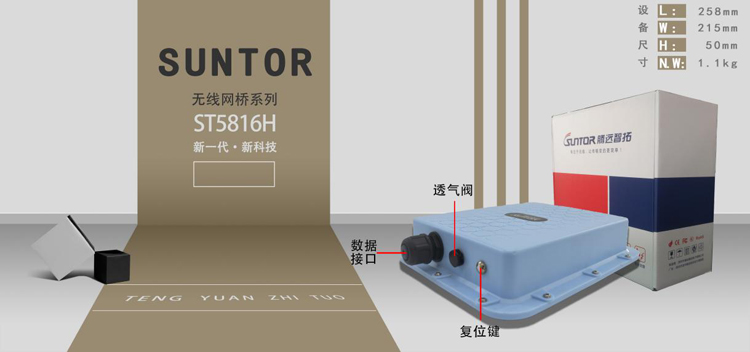 腾博会ST5816H高功率无线网桥
