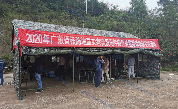 铁路地质灾害应急通信演练