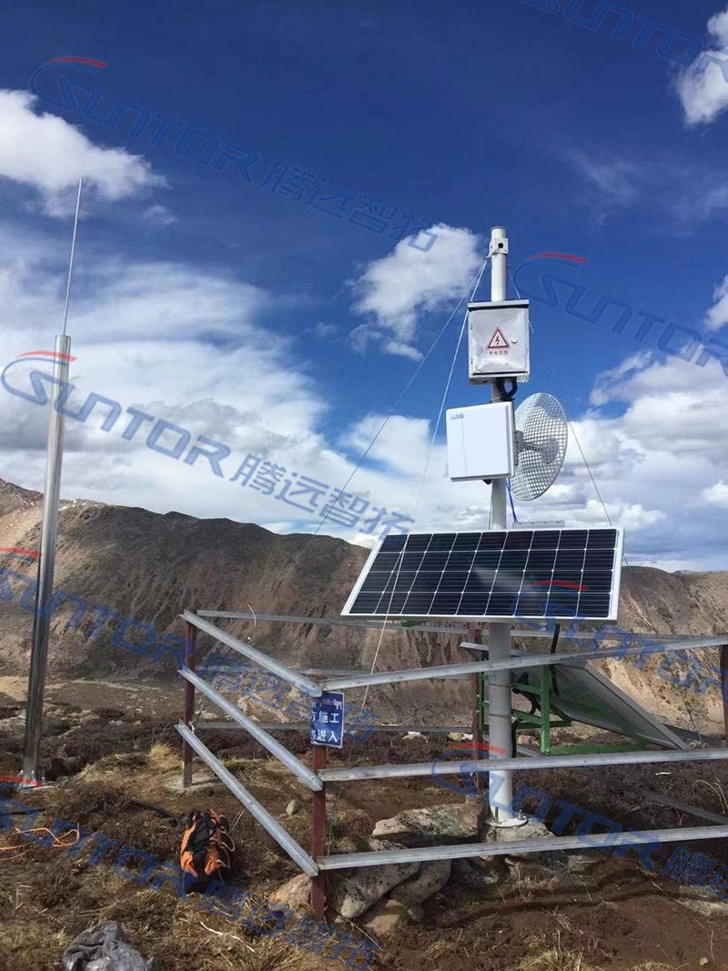 防火预警无线通信传输项目现场安装图