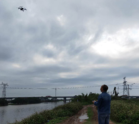 腾博会ST5801GB无线网桥湖边5公里测试