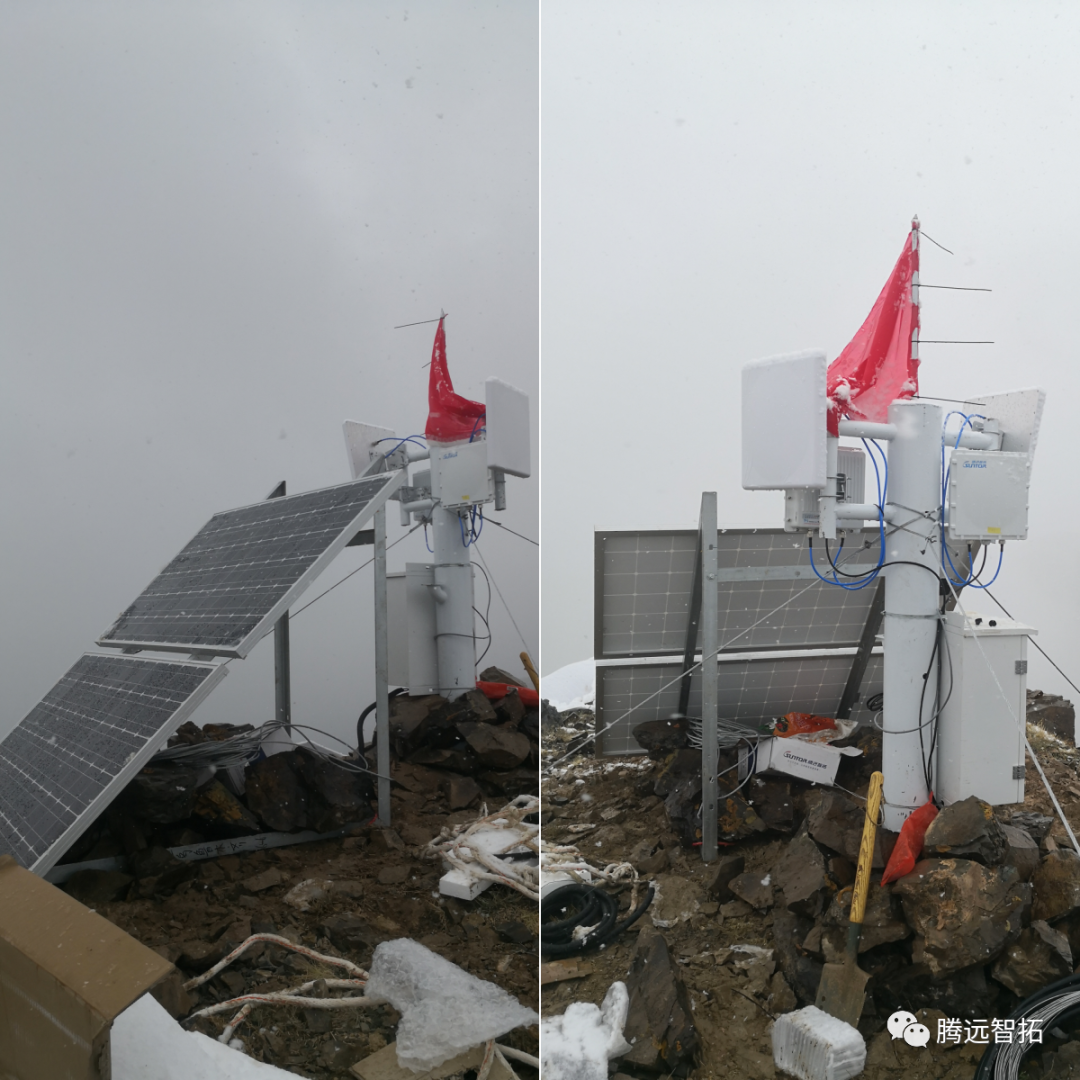 太阳能供电网桥安装效果